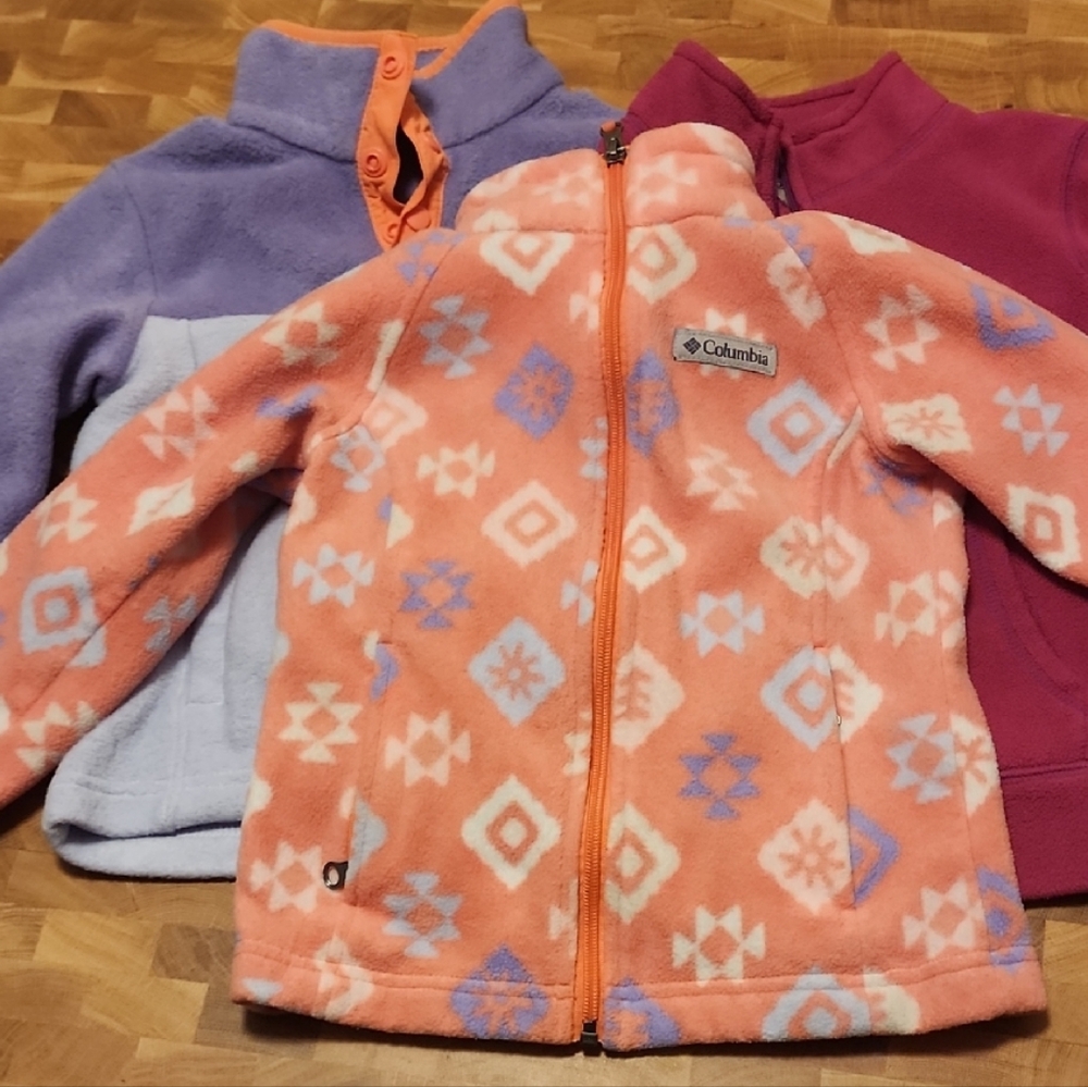 Columbia Kids' Pink and Purple Fleece Jackets